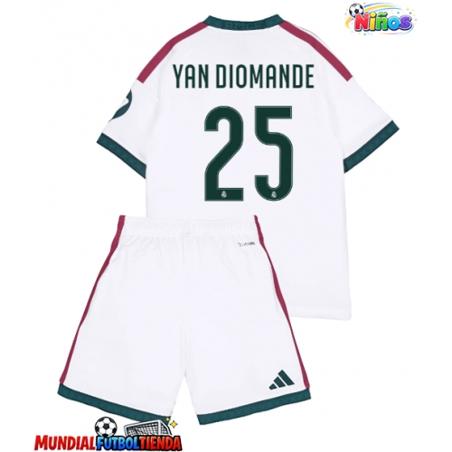 Camiseta Real Madrid Yan Diomande #25 Primera Equipación Replica 2026-27 para niños mangas cortas (+ Pantalones cortos)